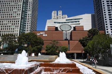 San Francisco, CA, ABD - 27 Temmuz 2023: San Francisco Modern Sanatlar Müzesi (SFMOMA).