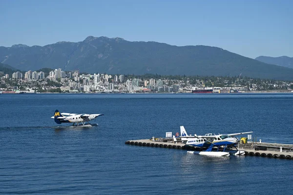 Vancouver Kanada Ağustos 2023 Vancouver Limanı Deniz Uçağı — Stok fotoğraf