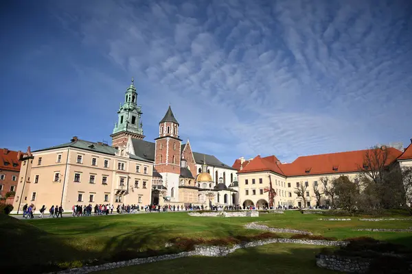 Krakow Polonya Ekim 2022 Krakow Daki Wawel Kraliyet Kalesi Yakınları — Stok fotoğraf