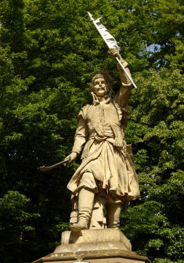 Ukrayna, Lviv 'deki Stryiskyi Parkı' nda Jan Kilinski 'nin heykeli.