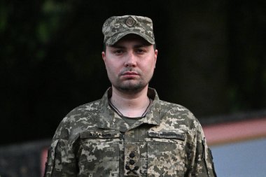 Lviv, Ukrayna - 8 Temmuz 2023: Lviv 'deki Ukrayna Askeri İstihbarat Başkanı Kyrylo Budanov.