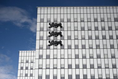 Tallinn, Estonya - 24 Temmuz 2024: Tallinn 'deki Bakanlıklar Ortak Binası. Tallinn 'deki Maliye Bakanlığı binası. 
