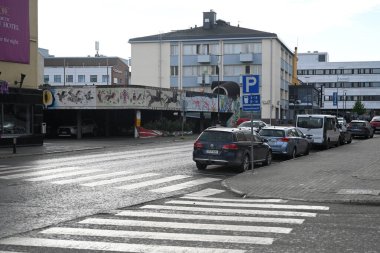 Rovaniemi, Finlandiya - 27 Temmuz 2024: Finlandiya 'nın kuzeyindeki Rovaniemi şehri.