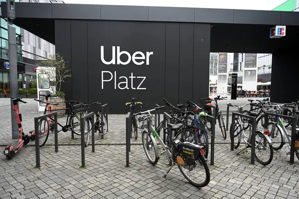 stock image Berlin, Germany - August 3, 2024: Uber Platz in the Friedrichshain neighborhood of Berlin, Germany.