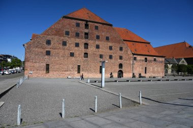 Kopenhag, Danimarka - 1 Ağustos 2024: Kopenhag 'daki Danimarka Kraliyet Savaş Müzesi (Statens Forsvarshistoriske Museum). 