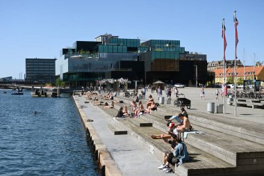 Kopenhag, Danimarka - 1 Ağustos 2024: Danimarka Mimarlık Merkezi (Dansk Arkitektur Merkezi)).