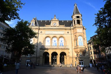 Luxembourg, Luxembourg - August 29, 2024: The Cercle Municipal or Cercle Cite the building in Luxembourg City. clipart