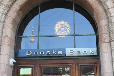 Kopenhag, Danimarka - 1 Ağustos 2024: Kopenhag Danske Bankası.