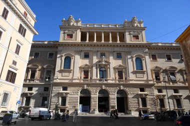 Roma, İtalya - 30 Ekim 2024: Roma, İtalya 'daki Papa Gregorian Üniversitesi (Pontificia Universita Gregoriana).