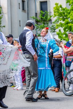 Madrid, İspanya, 2022. 15 Mayıs, Madrid 'in güzel 