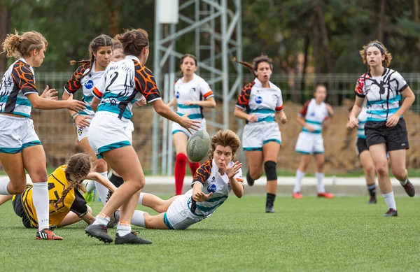 Madrid, Espaa, 13-10-2023. Sunset Showdown: University Women's Rugby