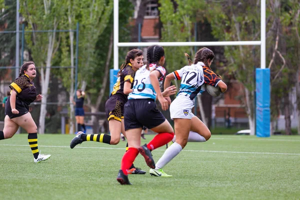 Madrid, Espaa, 13-10-2023. Sahadaki Vahşi Kadınlar: Akşam Rugby Yarışması