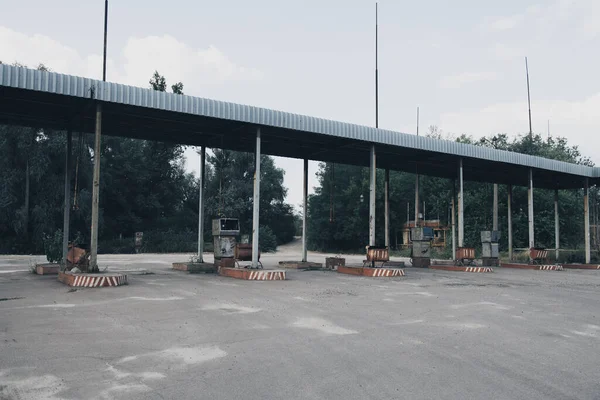 Verlassene Sowjetische Lpg Tankstelle Eine Alte Flüssiggas Tankstelle Der Udssr — Stockfoto