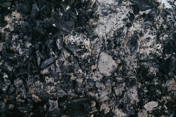 Antecedentes Carbón Cenizas Textura Carbón Cenizas — Foto de Stock