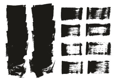 Düz Sünger Kalın Sanatçı Fırça Kısa Arkaplan & Düz Satırlar Yüksek Detay Özeti Vektör Arkaplan Karışımı 