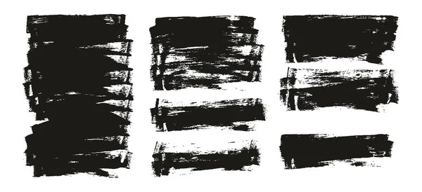 Flat Sponge Thin Artist Brush Long Background High Detail Abstract — Stockvector