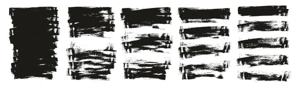 平面海绵细长艺术家笔刷长背景高细节抽象向量背景Mega集 — 图库矢量图片