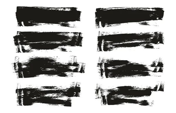 Flat Sponge Thin Artist Brush Long Background High Detail Abstract — Stock Vector