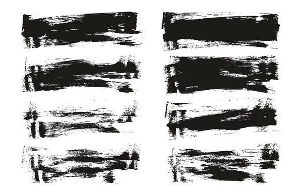 Flat Sponge Thin Artist Brush Long Background High Detail Abstract — Stock Vector