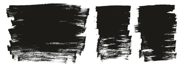 フラットペイントブラシ薄い長い 短い背景ミックス高詳細抽象ベクトル背景ミックスセット — ストックベクタ