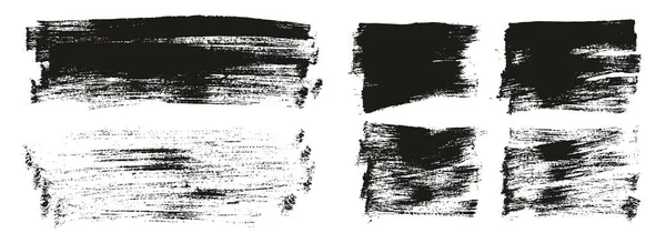 平面涂料笔刷细长和短背景混合高细节抽象矢量背景混合集 — 图库矢量图片