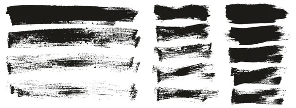 Плоская Краска Кисть Тонкий Длинный Короткий Фон Смешать Высокой Детализацией — стоковый вектор