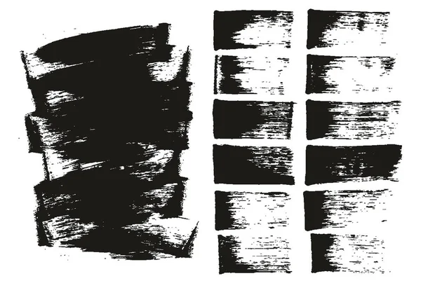 Flat Sponge Regular Artist Brush Long Background Straight Lines Mix — Stock Vector