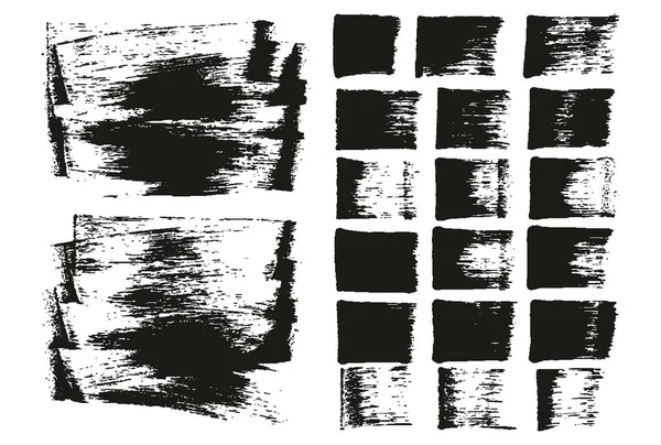 Flat Sponge Regular Artist Brush Long Background Straight Lines Mix — Stock Vector