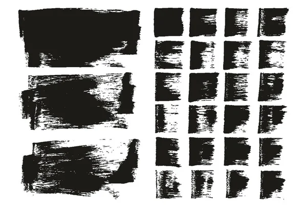 Flat Sponge Pinceau Artiste Régulier Long Fond Lignes Droites Mélanger — Image vectorielle