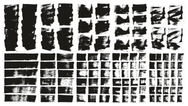 Flat Sponge Regular Artist Brush Short Background & Straight Lines Mix High Detail Abstract Vector Background Mix Set 