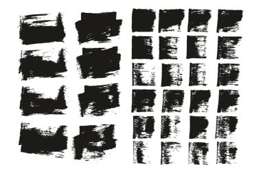 Flat Sponge Regular Artist Brush Short Background & Straight Lines Mix High Detail Abstract Vector Background MEGA Mix Set 