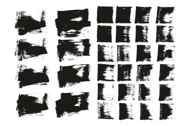 Flat Sponge Regular Artist Brush Short Background & Straight Lines Mix High Detail Abstract Vector Background MEGA Mix Set 