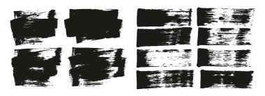 Flat Sponge Regular Artist Brush Short Background & Straight Lines Mix High Detail Abstract Vector Background MEGA Mix Set 