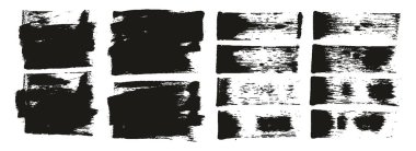 Flat Sponge Regular Artist Brush Short Background & Straight Lines Mix High Detail Abstract Vector Background MEGA Mix Set 