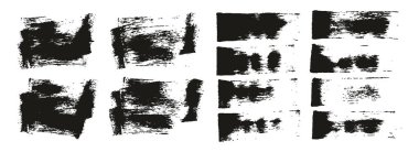 Flat Sponge Regular Artist Brush Short Background & Straight Lines Mix High Detail Abstract Vector Background MEGA Mix Set 