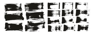 Flat Sponge Regular Artist Brush Short Background & Straight Lines Mix High Detail Abstract Vector Background MEGA Mix Set 