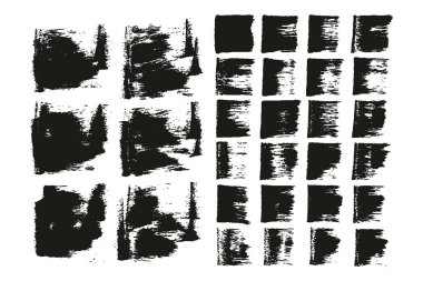 Flat Sponge Regular Artist Brush Short Background & Straight Lines Mix High Detail Abstract Vector Background MEGA Mix Set 