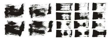 Flat Sponge Regular Artist Brush Short Background & Straight Lines Mix High Detail Abstract Vector Background MEGA Mix Set 