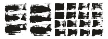 Flat Sponge Regular Artist Brush Short Background & Straight Lines Mix High Detail Abstract Vector Background MEGA Mix Set 