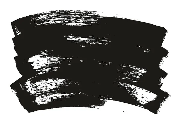 Flat Sponge Regular Artist Brush Curved Background Ensemble Fond Vectoriel — Image vectorielle