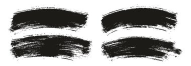 Round Brush Thin Curved Background Artist Brush High Detail Abstract Vector Background MEGA Set 