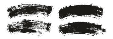 Round Brush Thin Curved Background Artist Brush High Detail Abstract Vector Background MEGA Set 