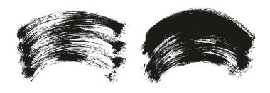 Round Brush Thin Curved Background Artist Brush High Detail Abstract Vector Background MEGA Set 