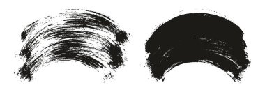 Round Brush Thin Curved Background Artist Brush High Detail Abstract Vector Background MEGA Set 