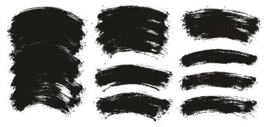 Round Brush Thin Curved Background Artist Brush High Detail Abstract Vector Background MEGA Set 