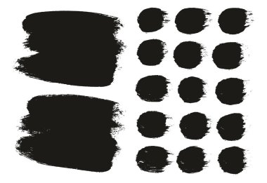Round Brush Thick Long Background & Straight Lines Mix Artist Brush High Detail Abstract Vector Background MEGA Mix Set 
