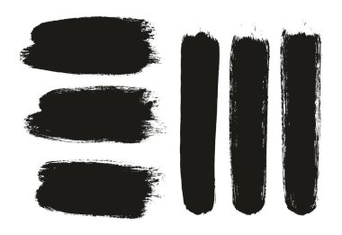 Round Brush Thick Long Background & Straight Lines Mix Artist Brush High Detail Abstract Vector Background MEGA Mix Set 