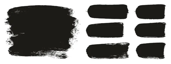 Στρογγυλό Πινέλο Παχύ Μεγάλο Φόντο Ευθείες Γραμμές Mix Καλλιτέχνης Πινέλο — Διανυσματικό Αρχείο