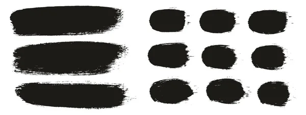 Pinceau Rond Épais Fond Long Lignes Droites Mélange Artiste Pinceau — Image vectorielle