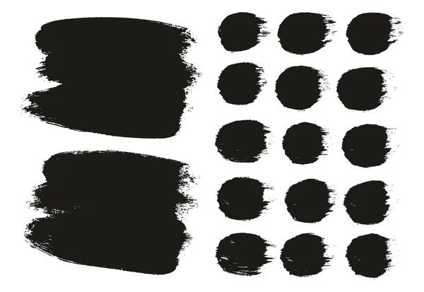 Brush Thick Long Background Straight Lines Mix Artist Brush High — Vector de stock